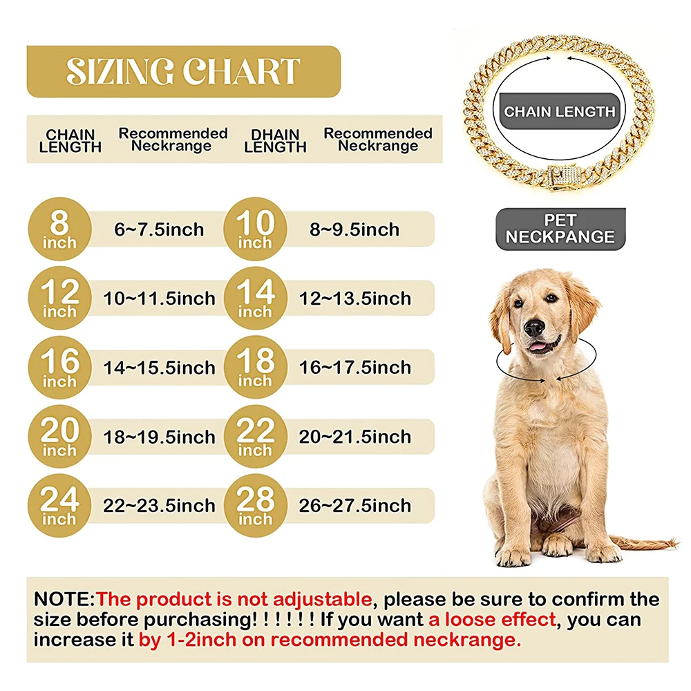 Strass Hund Kette Halsband Met – Chain Quick Link Bewertung und Preis