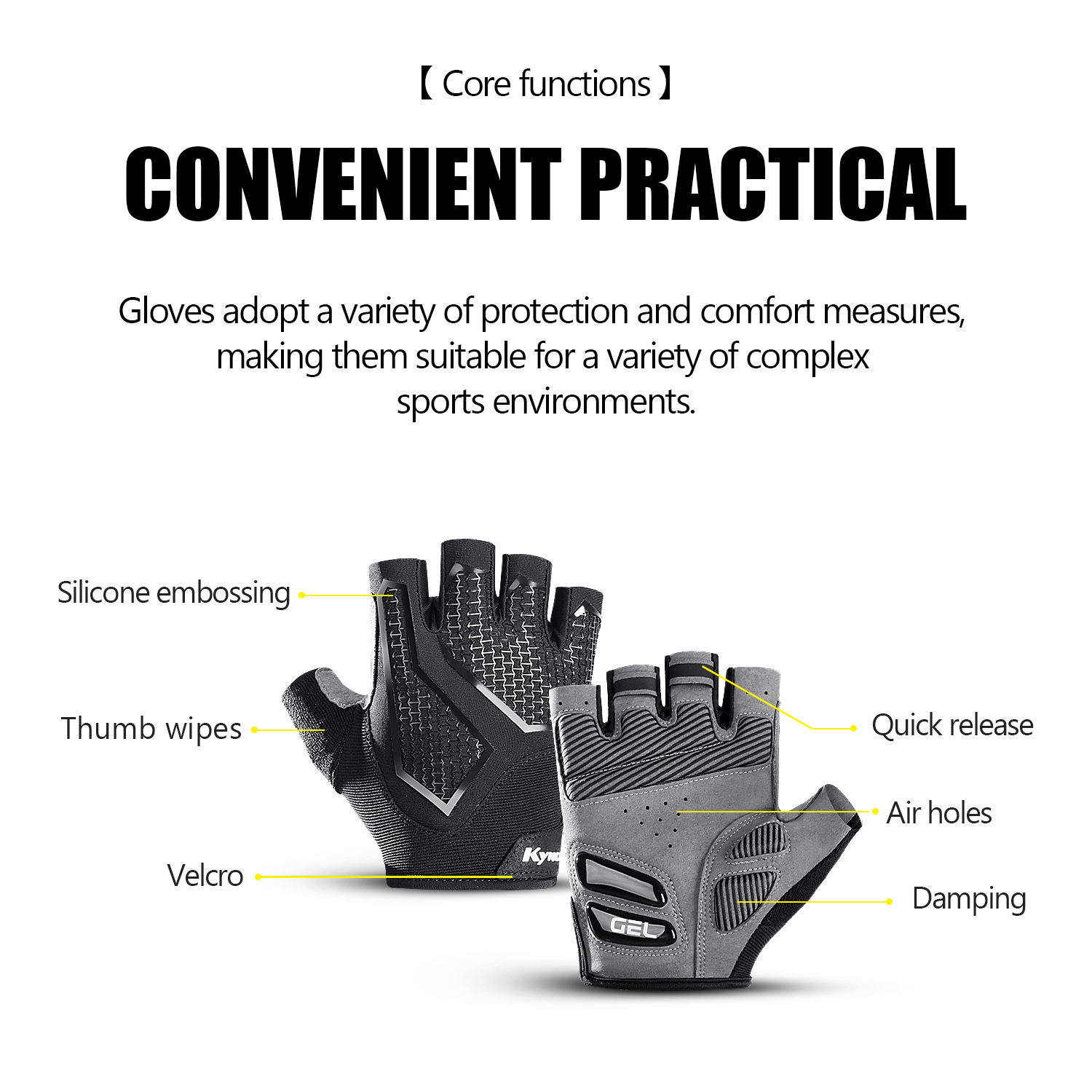 Kymc Halbfinger-Fahrradhandsch – Mountain Biking Elbow Pads Bewertung und Preis